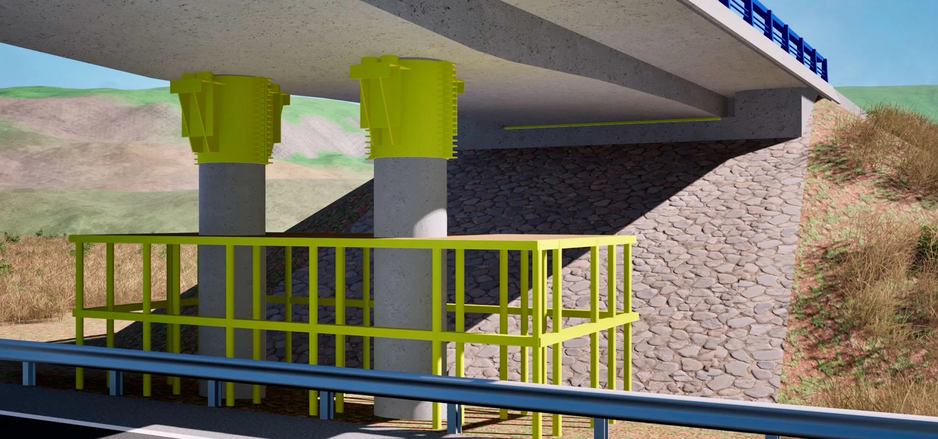 Procesos constructivos estructuras A7 tramo Crevillente en Oriuela